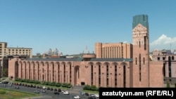 Armenia - A view of the Yerevan municipality building.