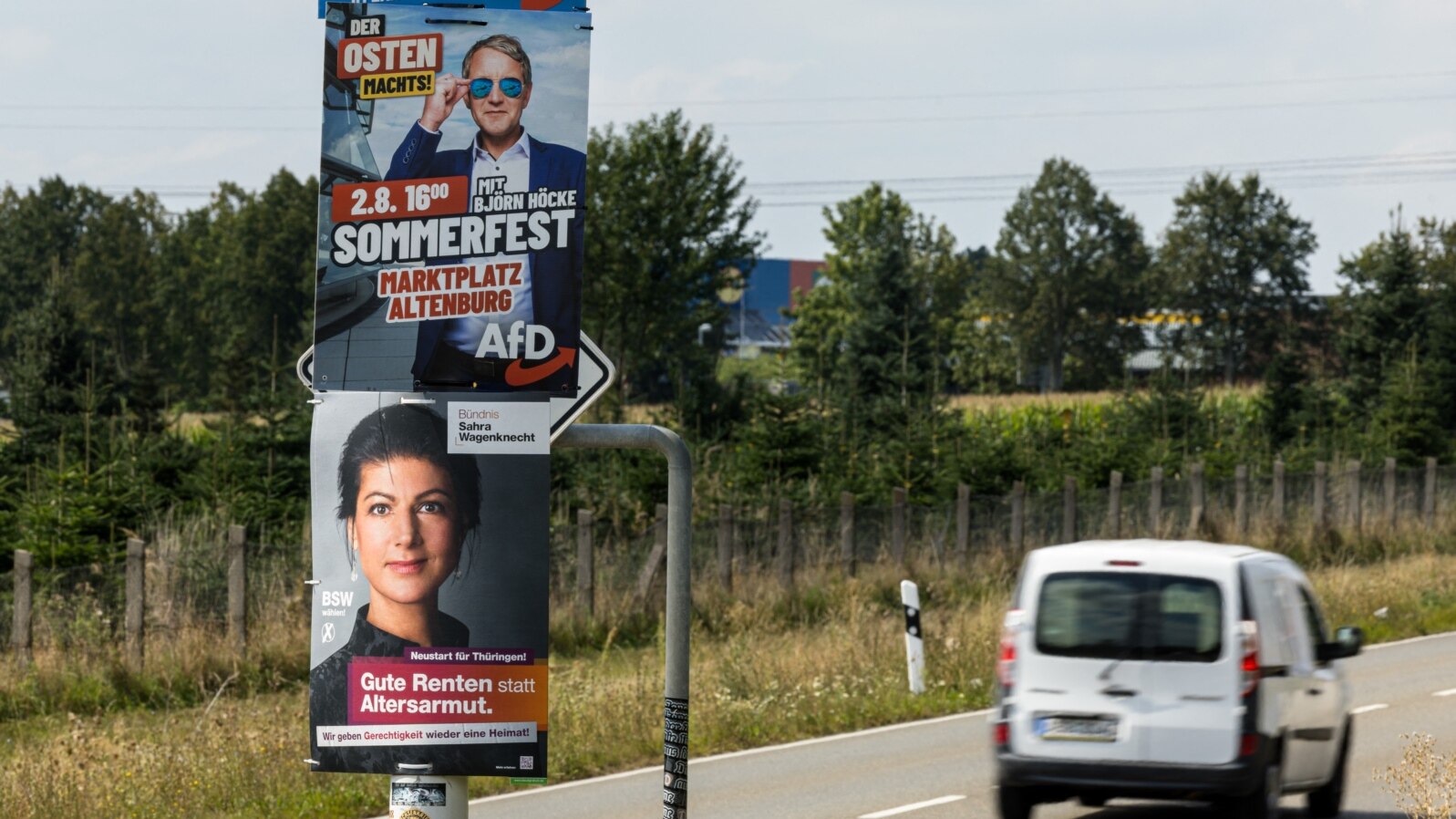 Postere electorate din landul Turingia. 