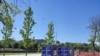 Panouri electorale în parcul de pe malul Someșului, cartierul Grigorescu, Cluj-Napoca, modernizat cu bani UE. Candidații nu s-au înghesuit să-și prezinte oferta electorală. Panourile sunt aproape goale. Câte un afiș electoral ici și colo.&nbsp;