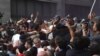 Armenia - Riot police clash with antigovernment protesters outside the Foreign Ministry building in Yerevan, May 31, 2024.