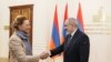 Armenian Prime Minister Nikol Pashinian hosted Secretary General of the Council of Europe Marija Pejcinovic Buric in Yerevan, April 8, 2024.