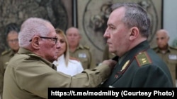 Уручэньне ордэна міністру абароны Беларусі. Гавана, 30 студзеня 2024