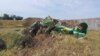 Armenia - The wreckage of an Armenian military training plane crashed near Yeghvard on July 19, 2024.