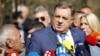 Milorad Dodik, predsjednik RS, ispred Suda BiH, 16. 10. 2023.