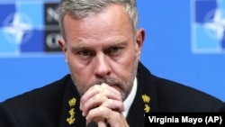 The chairman of NATO's Military Committee, Dutch Admiral Rob Bauer (file photo)