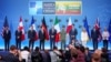 Лідери G7, президент України Володимир Зеленський, президент Європейської ради Шарль Мішель і голова Єврокомісії Урсула фон дер Ляєн на саміті НАТО, Вільнюс, 12 липня 2023 року