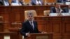 Premierul Marcel Ciolacu în plenul Parlamentului (imagine de arhivă).