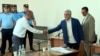 Armenia - Former President Serzh Sarkisian arrives in a courtroom for his trial, Yerevan, August 10, 2023.