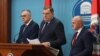 Pres-konferencija nakon sastanka političkih partija kod predsjednika RS Milorada Dodika o "vraćanju BiH na dejtonske postavke", Banjaluka, 21. april 2023.