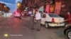 Armenia - Law-enforcement officers inspect the scene of a fatal accident caused by a police car escorting Prime Minister Nikol Pashinian, Yerevan, April 26, 2022.
