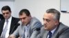 Armenia -- Artur Javadian, President of CB of Armenia, at a press conference, Yerevan, 13July,2009