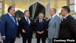 Марказий Осиё давлатлари президентлари Туркманистоннинг Овоза шаҳридаги учрашувда. 6 август,, 2021