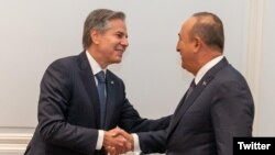 ԱՄՆ պետքարտուղար Էնթոնի Բլինքեն և Թուրքիայի ԱԳ նախարար Մևլութ Չավուշօղլու, արխիվ