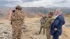 Armenia - CSTO Secretary General Stanislav Zas (right) inspects the Armenian-Azerbaijani border, September 22, 2022.