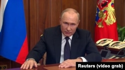 Владимир Путин өлешчә мобилизация турында игълан итә, 21 сентябрь 2022
