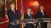 Crnogorski predsjednik Filip Vujanović, austrijski predsjednik Hajnc Fišer i član Predsjedništva BiH Dragan Čović u Beču