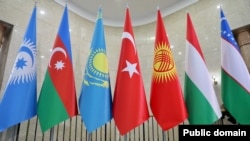 Թյուրքական պետությունների կազմակերպության անդամ երկրների դրոշները, Բիշքեկ, նոյեմբեր, 2024թ.