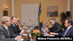 Serž Bramerc na sastanku sa članovima Predsjedništva BiH, 18. oktobar 2010. godine