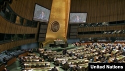 U.S. -- A session of the UN General Assembly, New York, 09Nov2009