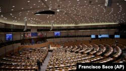 Пленарната зала на Европейския парламент (ЕП)