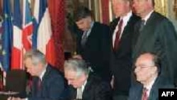 Pariz, 14. decembra 1995. godine, potpisvanje Dejtonskog sporazuma