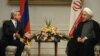 Iran - President Hassan Rouhani meets with his Armenian counterpart Serzh Sarkisian, Tehran, 05Aug2013.