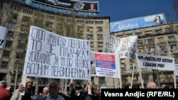 Protest penzionera