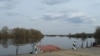 Паромная пераправа ў Парычах.