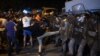 Armenia - Opposition protesters attack riot police in Yerevan, 20Jul2016.