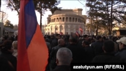 Armenia -- The opposition Armenian National Congress (HAK) holds a rally in Liberty Square. 08Apr., 2011
