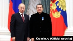 Владимир Путин и Владимир Соловьев (архивное фото)
