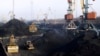 Уголь из ЮАР в порту Одессы. Декабрь 2015 года