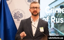Наріман Джелял на конференції «Крим після п'яти років окупації» в Інституті миру, Вашингтон, 19 березня 2019 року