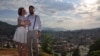 Nadina Jabučar i Mirza Perenda nakon vjenčanja u Sarajevu, 8. avgust 2020.