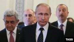 Հայաստանի, Ռուսաստանի և Ադրբեջանի նախագահները պետերբուրգյան հանդիպումից առաջ: 20-ը հունիսի, 2016 թ․
