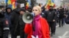 Marina Tauber a condus în ultimele luni câteva proteste antiguvernamentale / Chișinău, 28 februarie 2023.