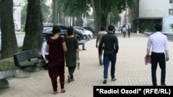 Хиёбони Рӯдакии шаҳри Душанбе. Акс аз бойгонӣ