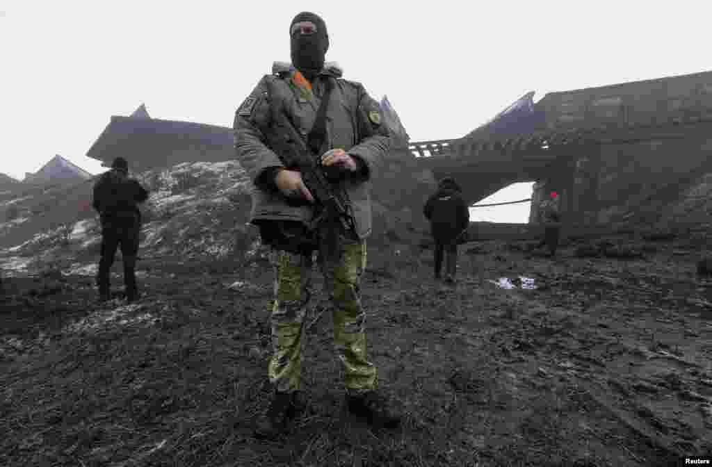 Підірваний міст біля села Кузнецівка у Запорізькій області, 21 січня 2015 року