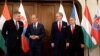 Участники саммит Вишеградской группы в Праге 6 марта 2024, слева направо: Роберт Фицо (Словакия), Дональд Туск (Польша), Петр Фиала (Чехия), Виктор Орбан (Венгрия)