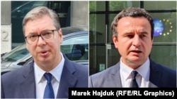 Predsednik Srbije Aleksandar Vučić i kosovski premijer Aljbin Kurti