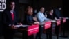 Lideri Inicijative Ne davimo Beograd na predstavljanju programa za bolji život u Beogradu, sleva nadesno Dobrica Veselinović, Biljana Đorđević, Robert Kozma, Natalija Simović i Radomir Lazović u Beogradu 20. oktobra 2020.
