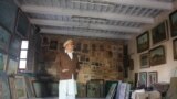 Prague: Arbab Sardar Muhammad painting in his gallery.14JAN2014