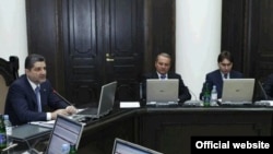Armenia -- Prime Minister Tigran Sarkisian speaks at a government session (file photo)