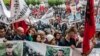 Protesti ratnih vojnih veterana u Prištini povodom najave osnivanja Specijalnog suda