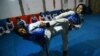 Afghan women take part in a tae kwon do training session at a gym in Herat province. (file photo)