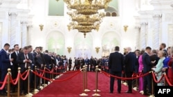 Հյուրերը հավաքվում են Վլադիմիր Պուտինի երդմնակալությանը, Կրեմլ, Մոսկվա, 7 մայիսի, 2024թ.