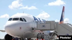 Armenia -- A passenger jet belonging to Armavia airlines at Yerevan's Zvartnots airport, 16Sep2010