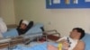 Armenia -- Opposition youths attacked by unknown men on December 27, 2009 recover from injuries in hospital. (Photo courtesy of A1plus.am)