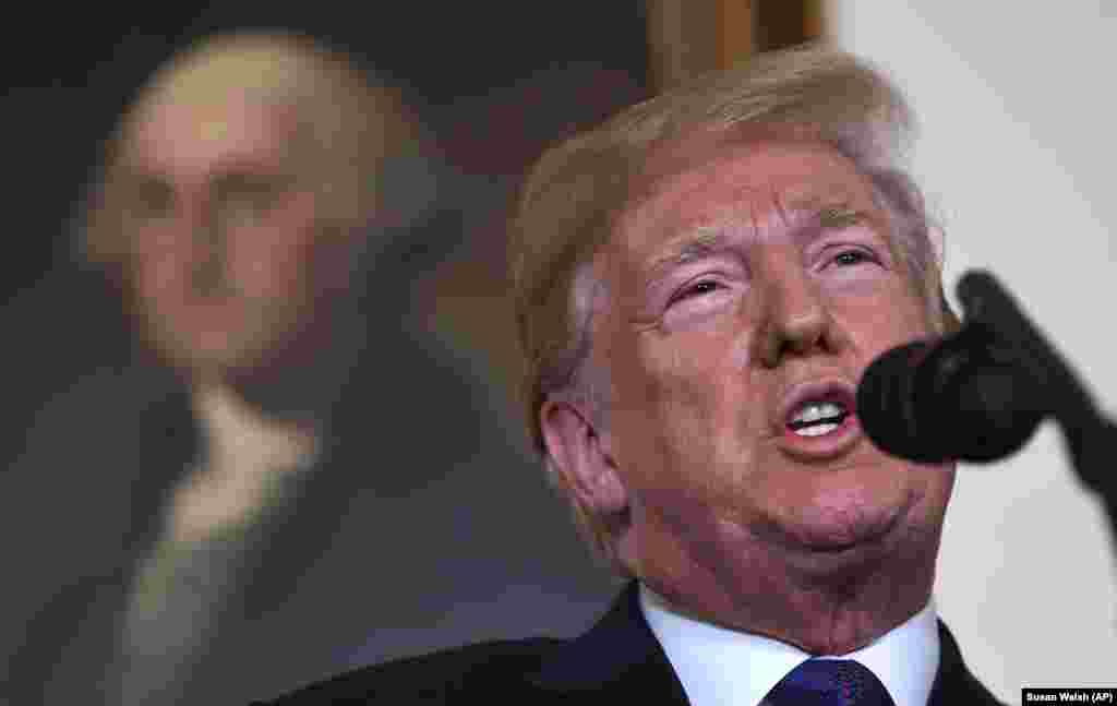 Из заявления Дональда Трампа в Белом доме 13 апреля 2018: «Целью наших мероприятий является установление сильного фактора сдерживания против производства, распространения и использования химического оружия. Мы готовы поддерживать этот ответ, пока сирийский режим не прекратит использование запрещенных химических веществ». Лидеры союзников про удар по Сирии: мы предупредили Россию (видео)