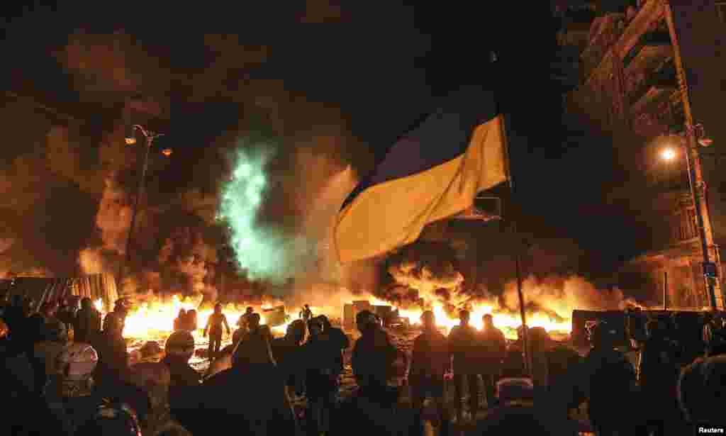 Kijev, 23. januar 2014. Foto: REUTERS / Valentyn Ogirenko